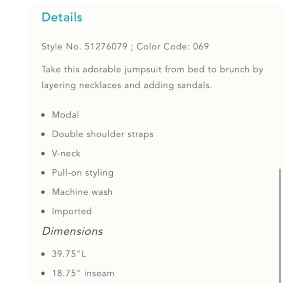 Anthropologie Red Floral Marina Sleep Jumpsuit Romper Medium - Picture 14 of 14